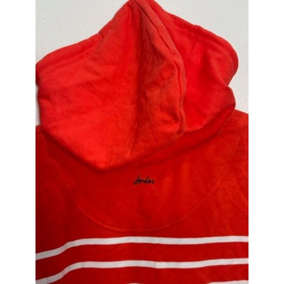 NWT Womens Joules Red & White Striped Zip-Up Hoodie w/Dachshund Embroidery - Picture 14 of 16